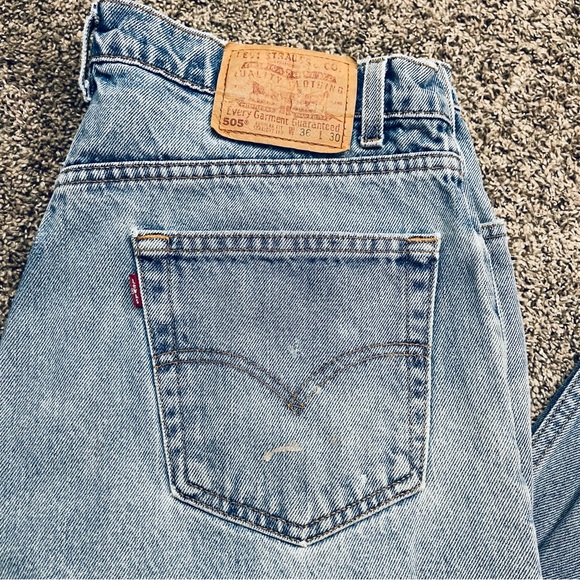 90s Levi’s 505 Straight Leg Jeans Size 36 - Picture 4 of 13
